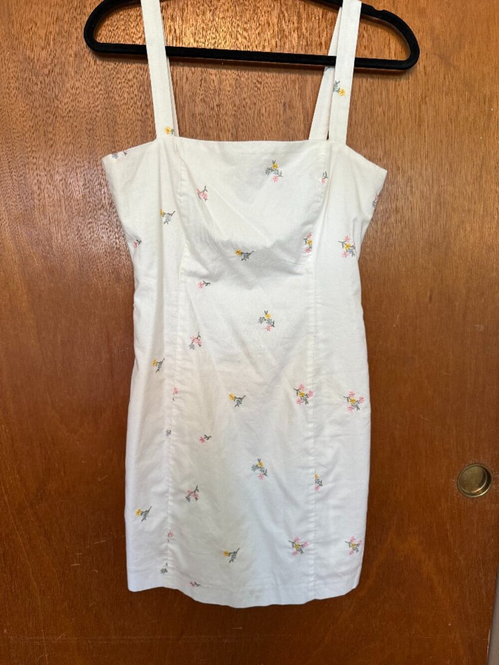 White Flower Mini Dress